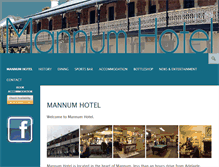 Tablet Screenshot of hotelmannum.com.au